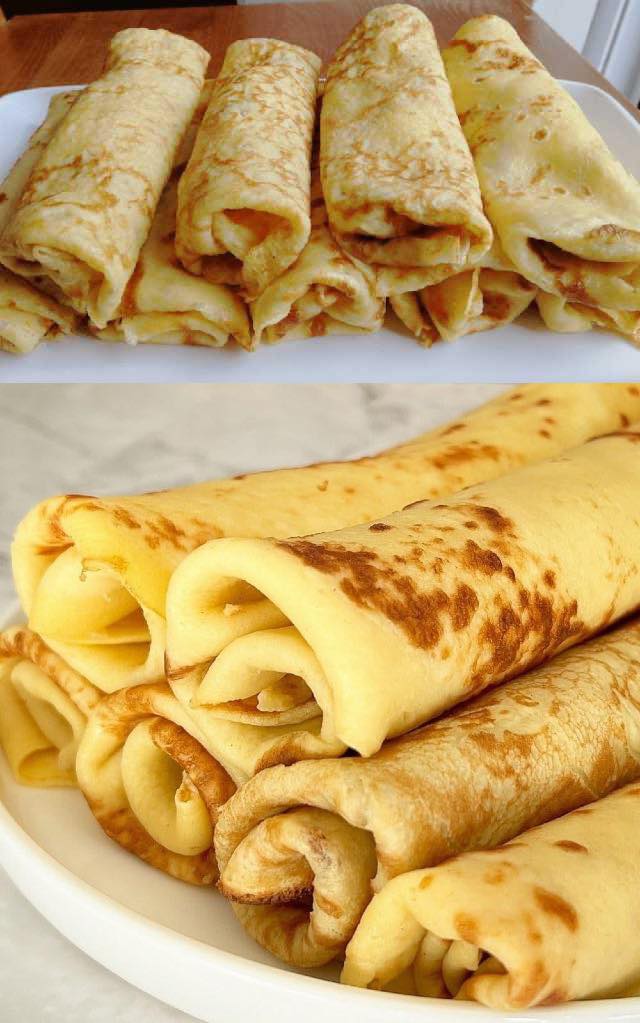 Bild von Pfannkuchen mit Vanillepudding ohne Mehl